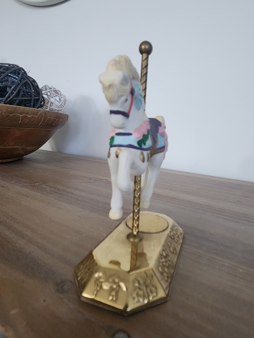 Vintage Westminster Carousel Horse Figurine Lot, 3 Decorative Collectible Horses - Picture 12 of 16